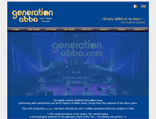 Tablet Screenshot of generationabba.com